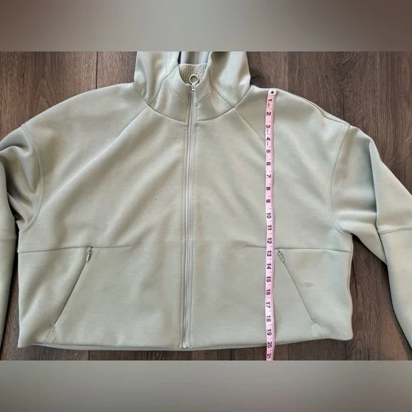 Lululemon Soft Oversized Zip Hoodie in Green Fern Size XL/XXL - Picture 7 of 13